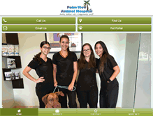 Tablet Screenshot of palmviewanimalhospital.com